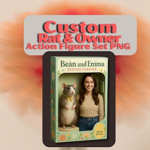 Rat and Owner Custom Action Figure Set  Limited-Edition Box  Accessories PNG Upgrade South Park & Muppets Portraits 118-Pg Spiral Journal