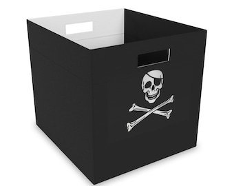 Jolly Roger förvaringslåda i filt 35,5 cm × 33,5 cm
