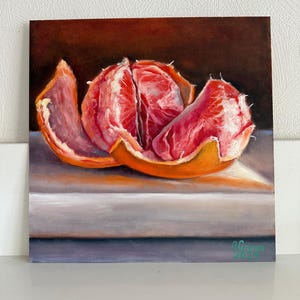 Oil painting,still life, ,fine art, gift, wall art, fruits, Grape , decor,oil on fibreboard,30x30cm,art for kitchen