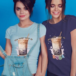 Bubble Tea Bliss: Cute Graphic Tee for Women - Pastel Drink Shirt Gift Idea, Boba Tea Women's tee, Colorful Boba Tea Shirt for Women