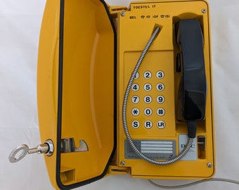 Einzigartiges DAC Gelbes Notfallwetterfestes Industrietelefon mit Schlüssel