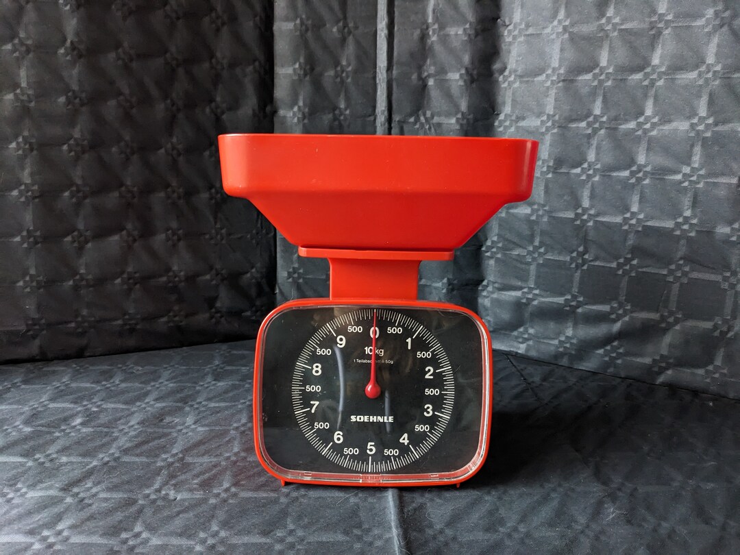 Vintage 1980s SOEHNLE Orange Kitchen Scale Retro Kitchenware Etsy