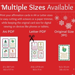 Christmas Affirmation Cards for Kids Printable Positive Affirmation ...