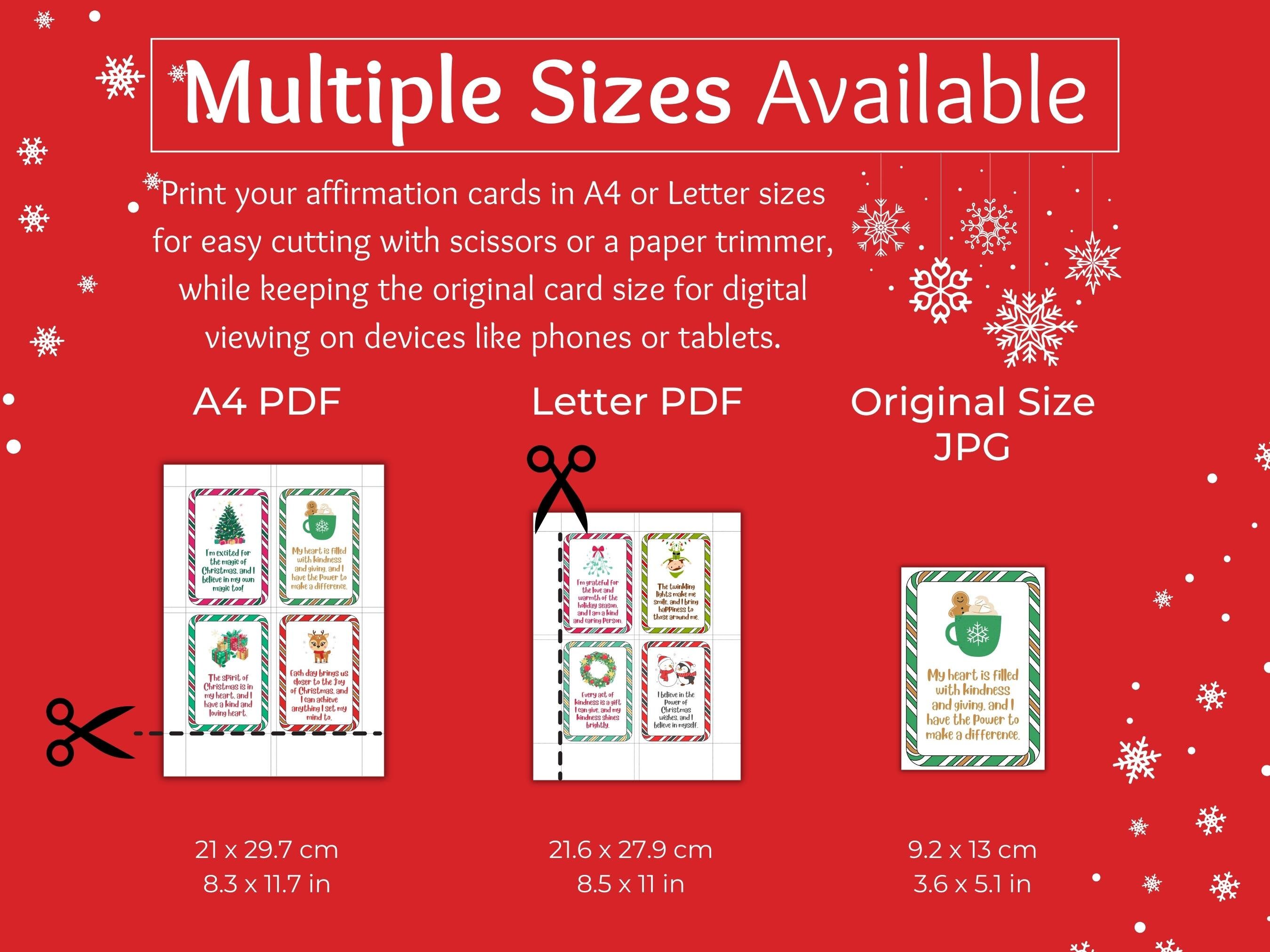 Christmas Affirmation Cards for Kids Printable Positive Affirmation ...