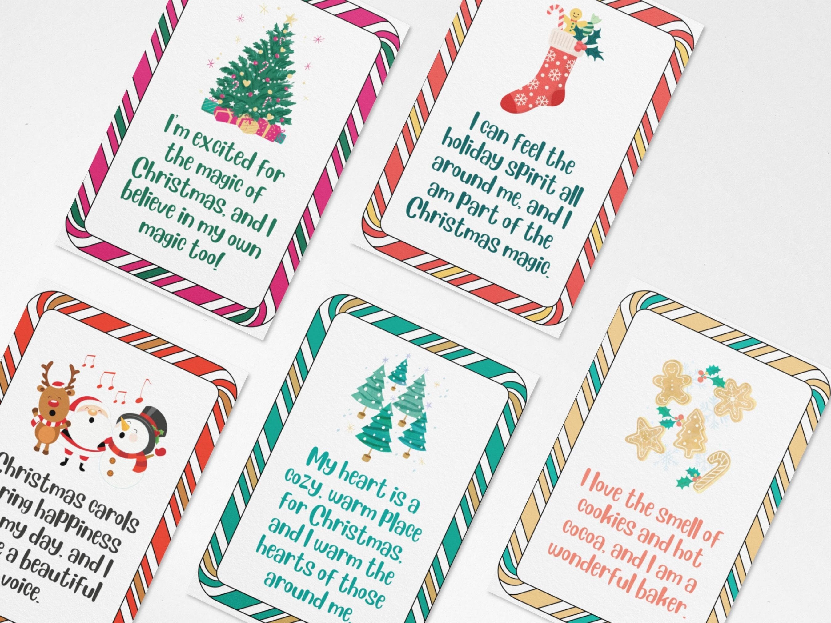 Christmas Affirmation Cards for Kids Printable Positive Affirmation ...