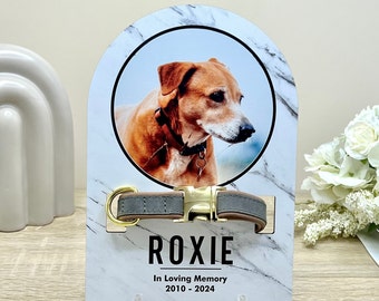 Pet Memorial Collar Holder Sign, Pet Loss, Dog Remembrance, Dog Collar Frame, Memorial Pet Collar Frame