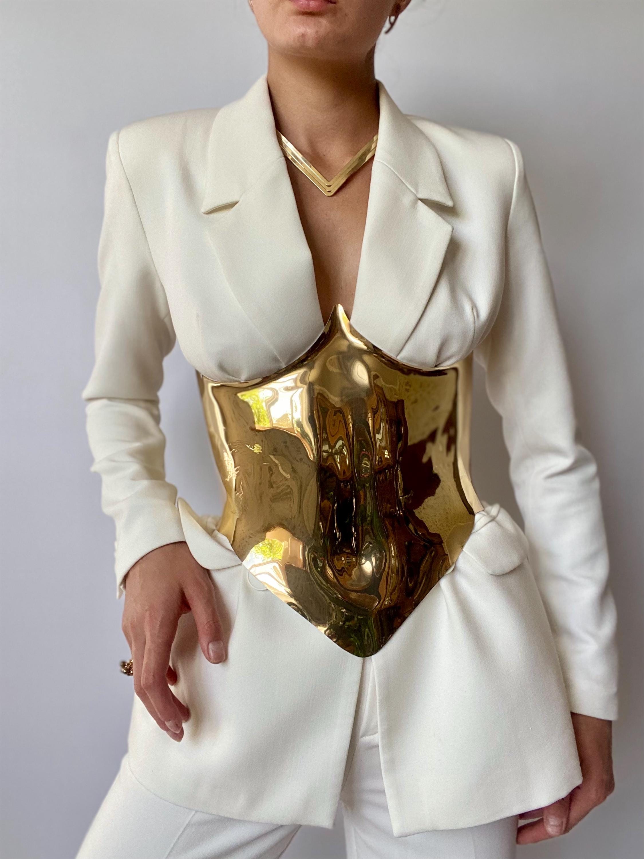 gold breastplate dress Flawless Expression Gold Pleated Long Dress – Zil boutique main image 0