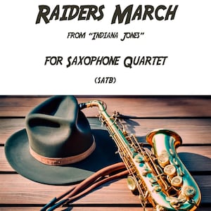 Raiders March von John Williams für Saxophonquartett (SATB)