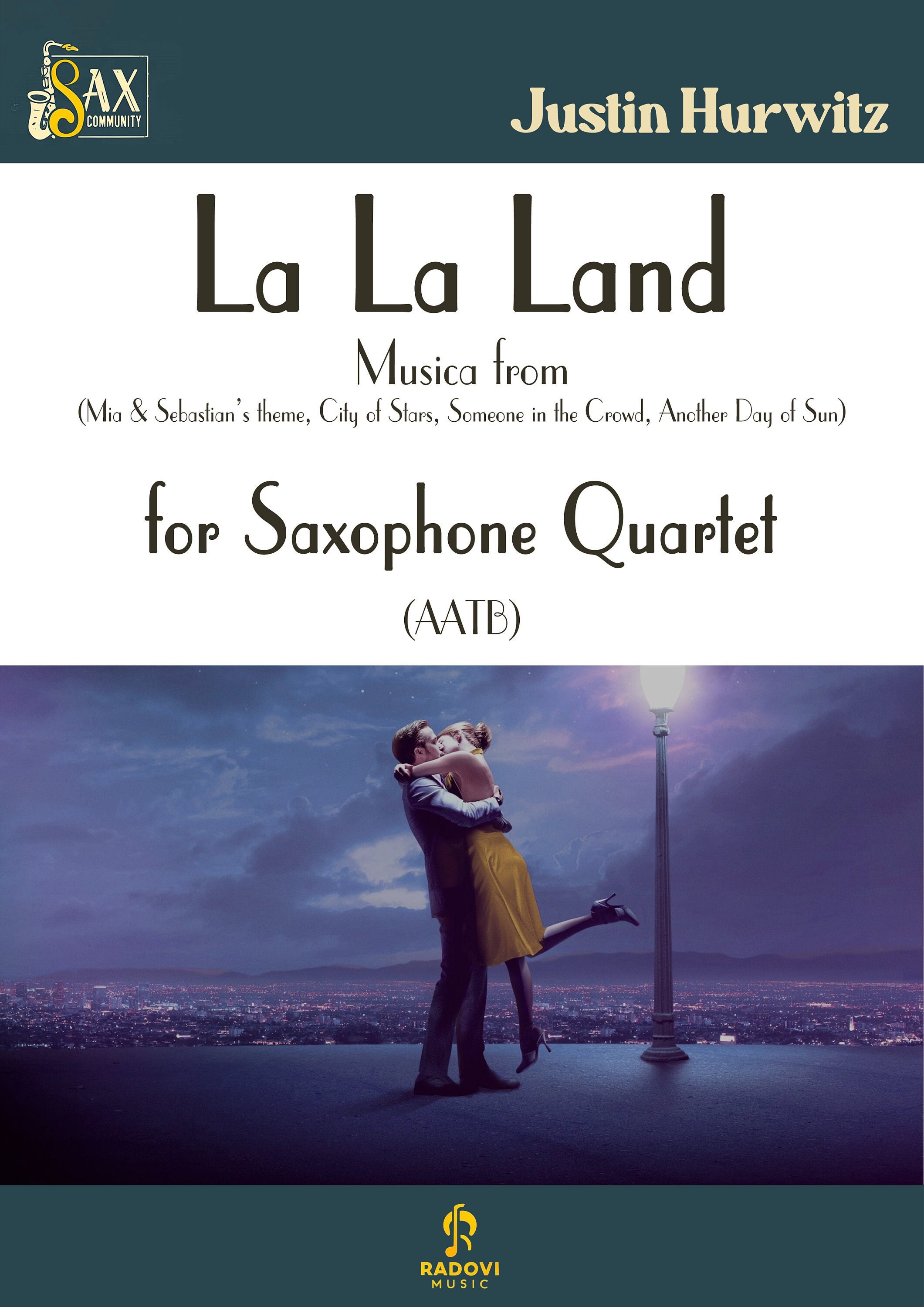 La La LAND by Justin Hurwitz for Saxophone Quartet (AATB) - Etsy