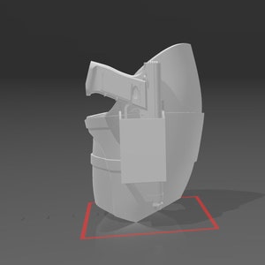 Mandalorian inspired thigh armour with/without holster for Westar 35