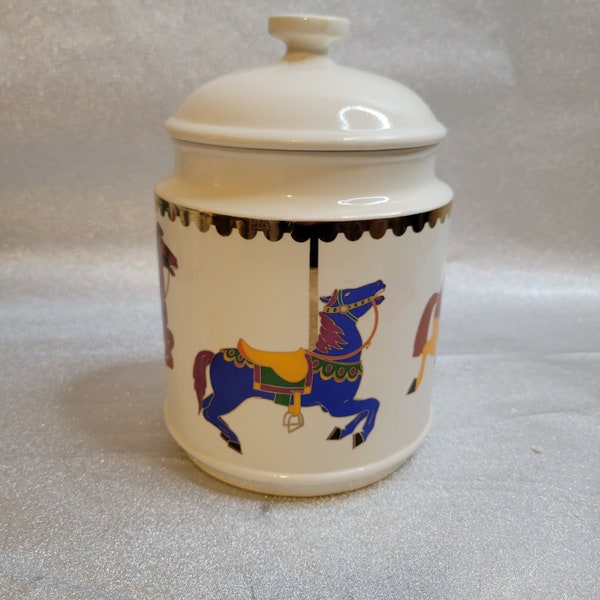 Dayton's Hudson's Marshall Fields Carosel Horse Cookie Jar
