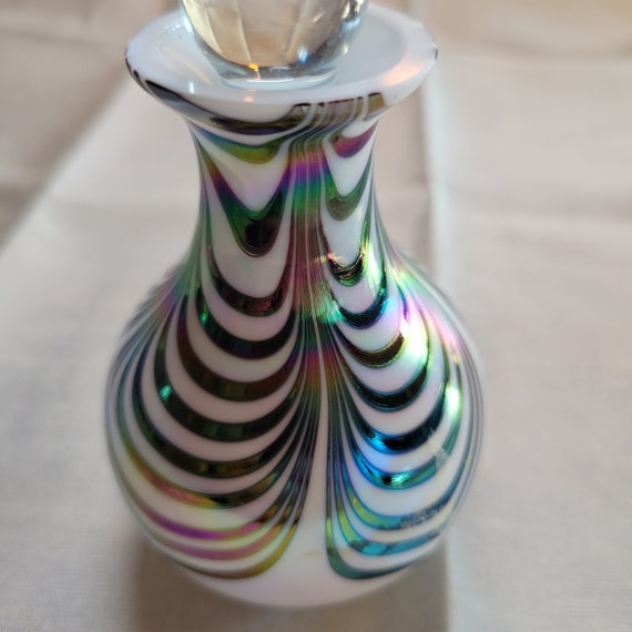 Napco Iridescent Art Deco Perfume Bottle - image 2