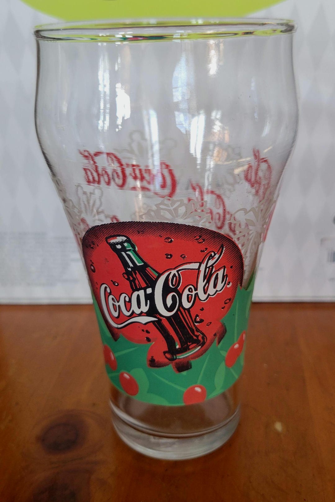 Coca-cola Christmas Glass Vintage & Rare (no Trademark Symbols) ~ Coca ...