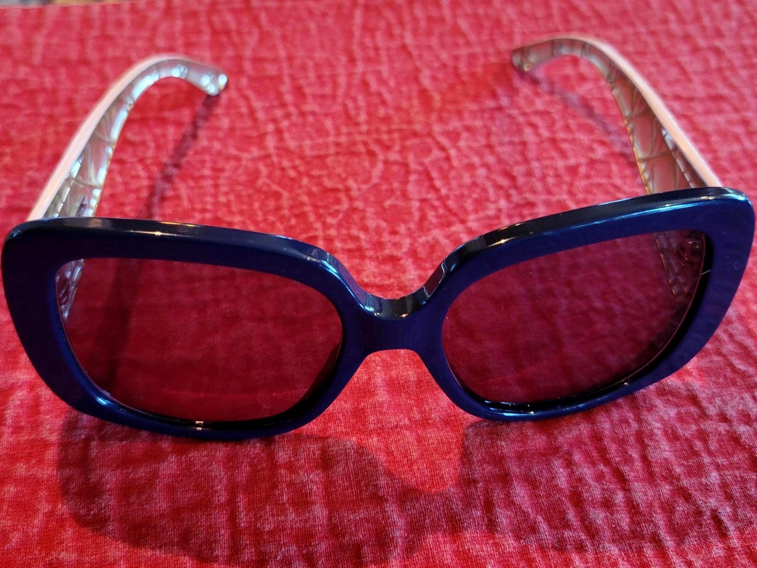 Dior Sunglasses 2000 Lady Dior Pink and Navy Sunglasses Christian Dior with Dior Case and Cloth  *Huge Price Reduction by IGOTYOUBABEVINTAGE