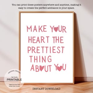 Póster de carta de amor Póster digital escrito a mano Te amo Arte mural tipográfico Impresión de póster digital Carta manuscrita Te amo Póster Imprimir