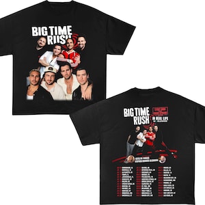 Big Time Rush In Real Life Worldwide Tour Shirt, Big Time Rush Graphic Shirt, Big Time Rush Fan Gift, Big Time Rush Merch, BTR Band Tee