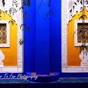 Museumsqualitätsfoto eines Eingangs in Marrakesch, Marokko