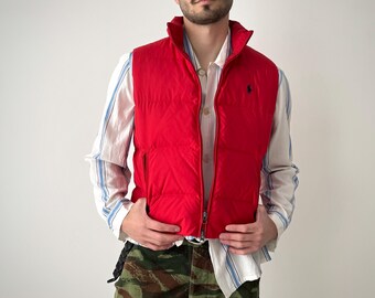 Vintage Y2K Zip up Vest / Ralph Lauren / Polo Jeans / Orange / XS 