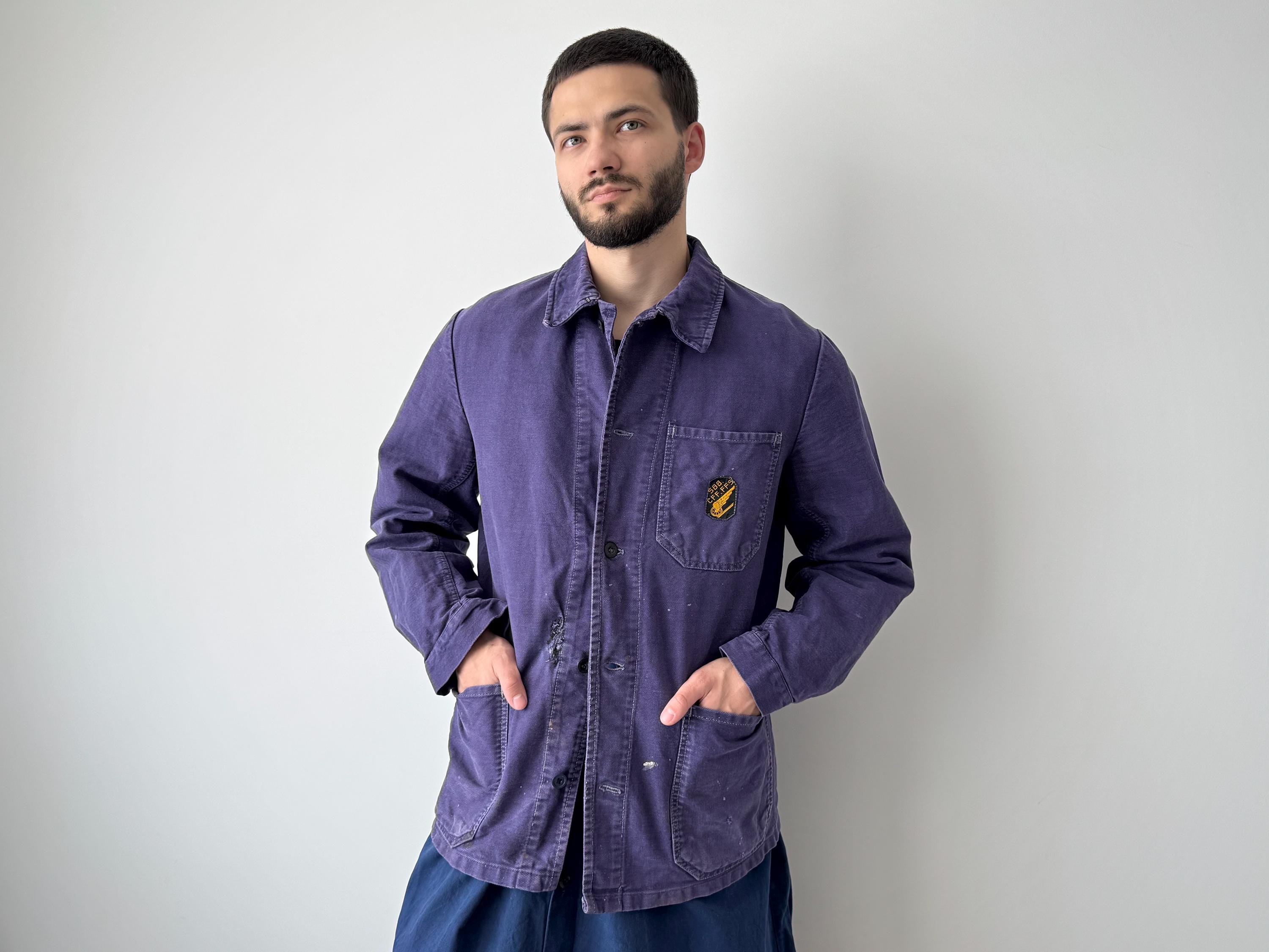90s French ヴィンテージWork Atelier LOGO Coat 47540f829ba7c3c90da8e56d47d78f