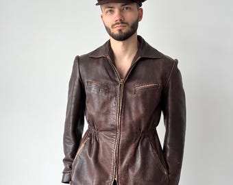 40‘s vintage / goatskin leather jacket 40's vintage / goatskin leather jacket