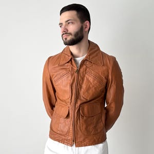 Sears Leather Jacket - Etsy Sears Leather Jacket - Etsy
