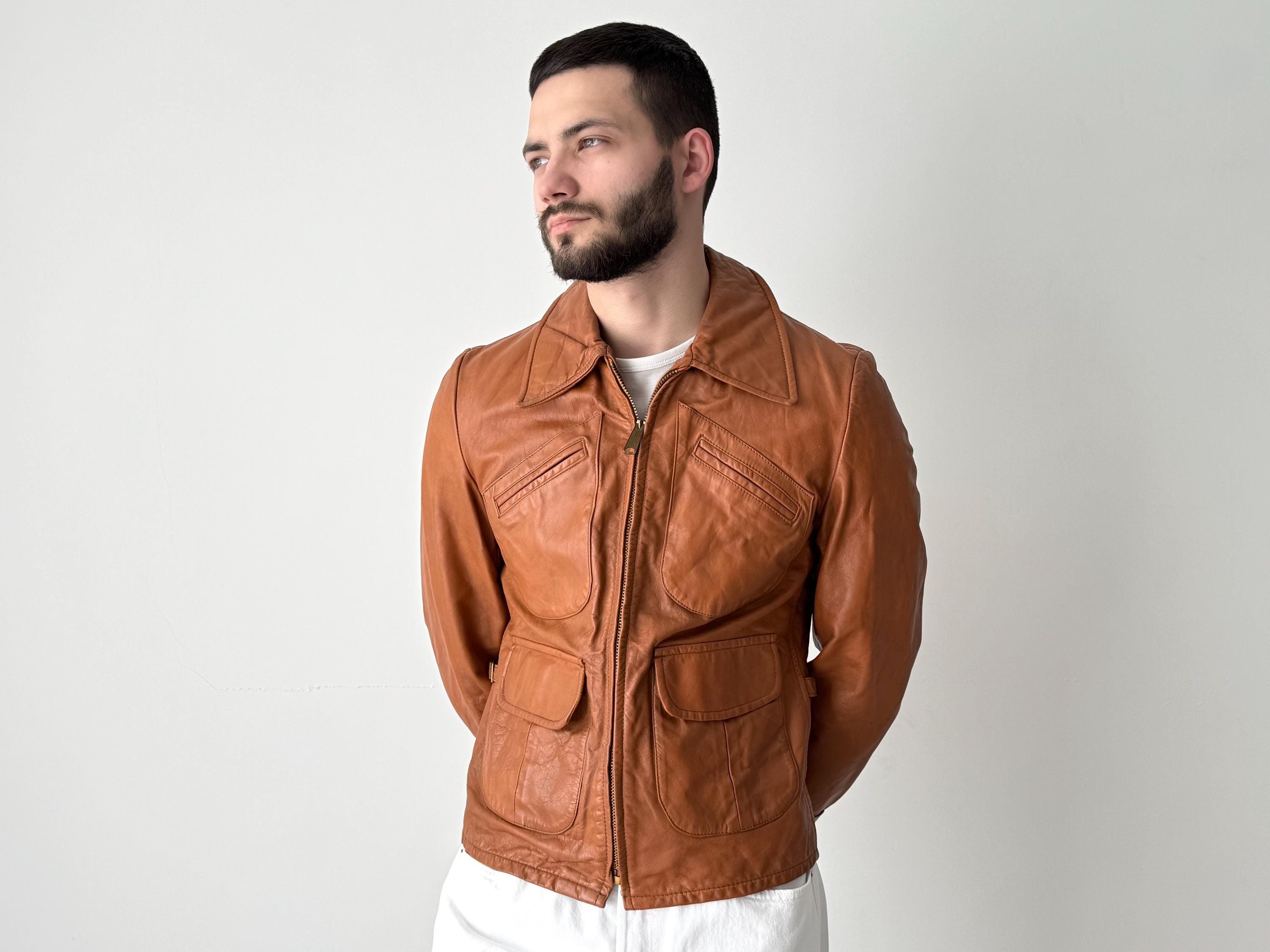 Sears Leather Jacket - Etsy Sears Leather Jacket - Etsy