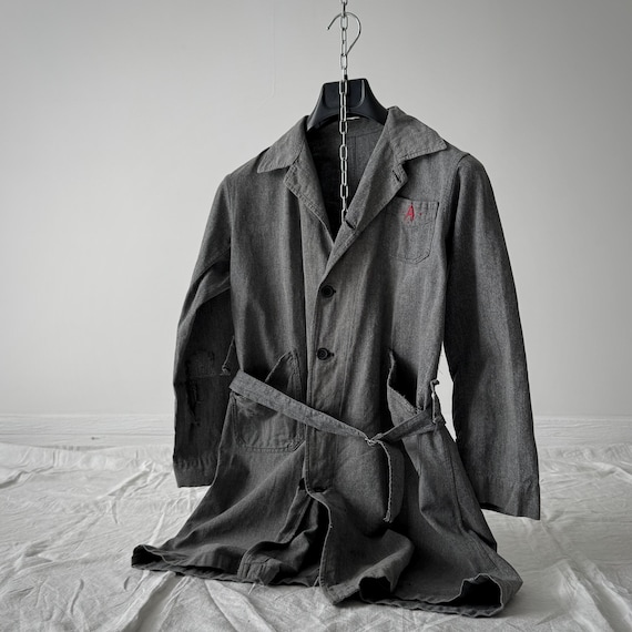 トレンチコート 60-70s FRENCH WORK CHAMBRAY COAT GRAY ジャケット/アウター 60-70s FRENCH WORK CHAMBRAY COAT GRAY