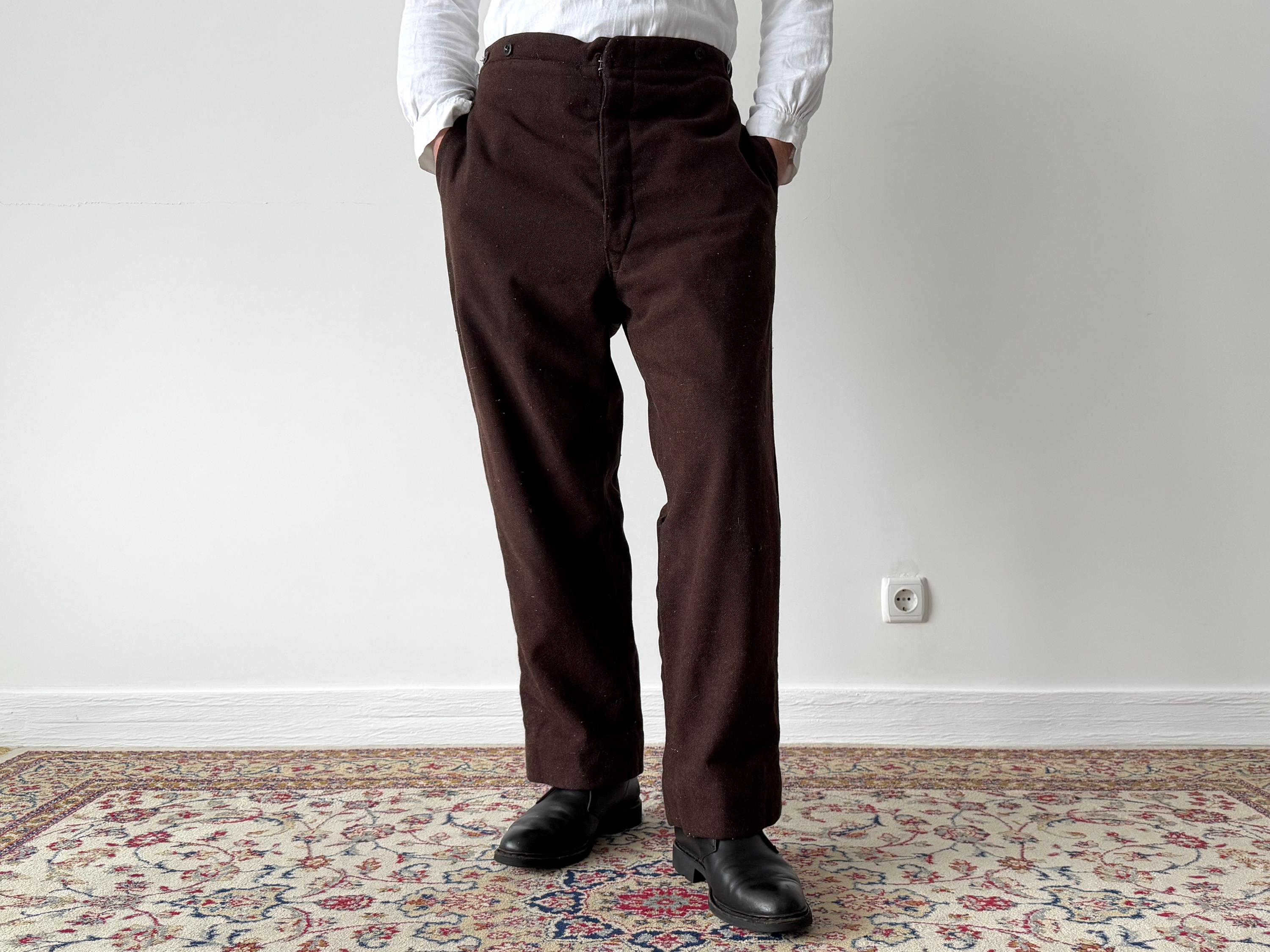 Vintage Buckle Back Trousers - Etsy