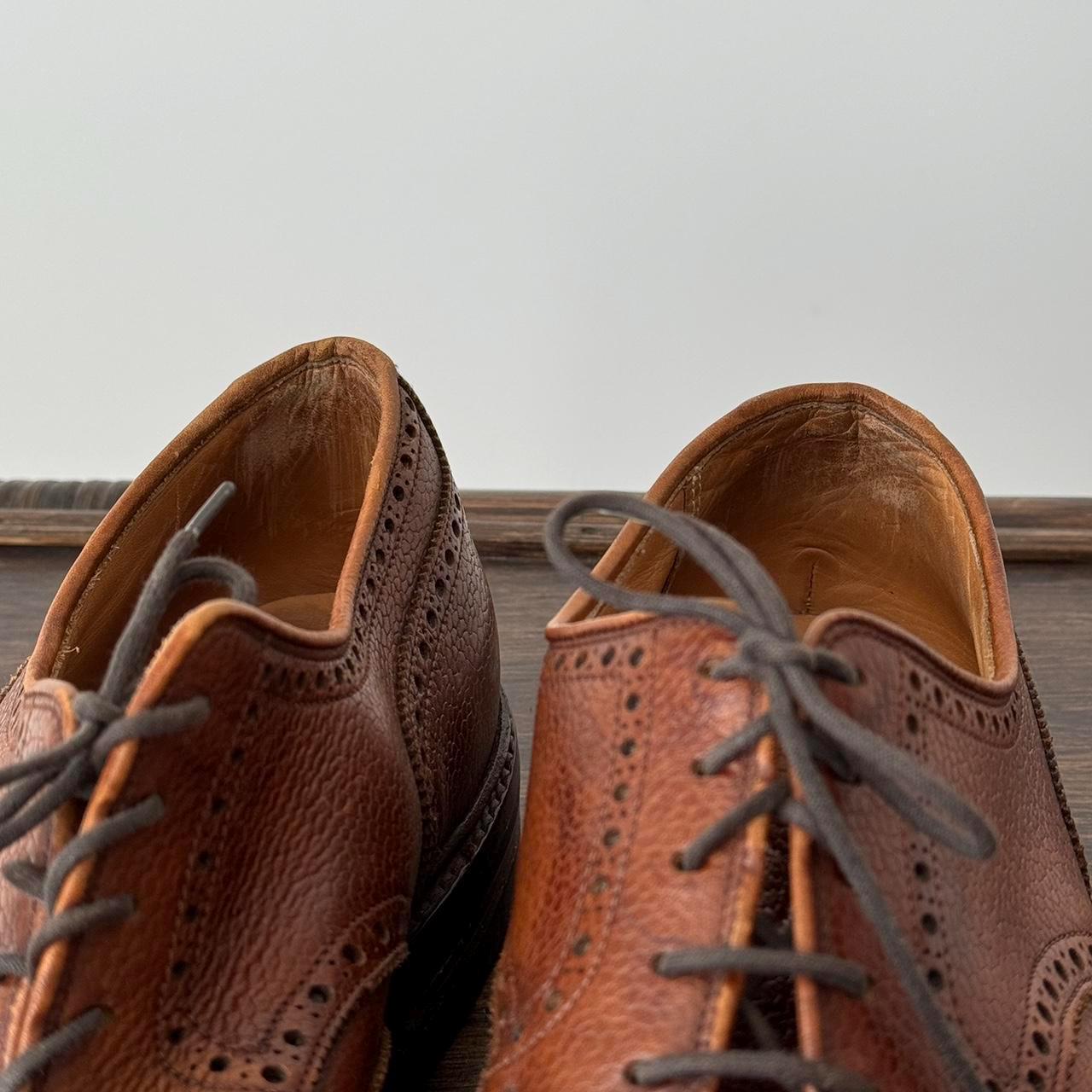 Men's Crockett & Jones Pembroke Full Brogue Derby Leather