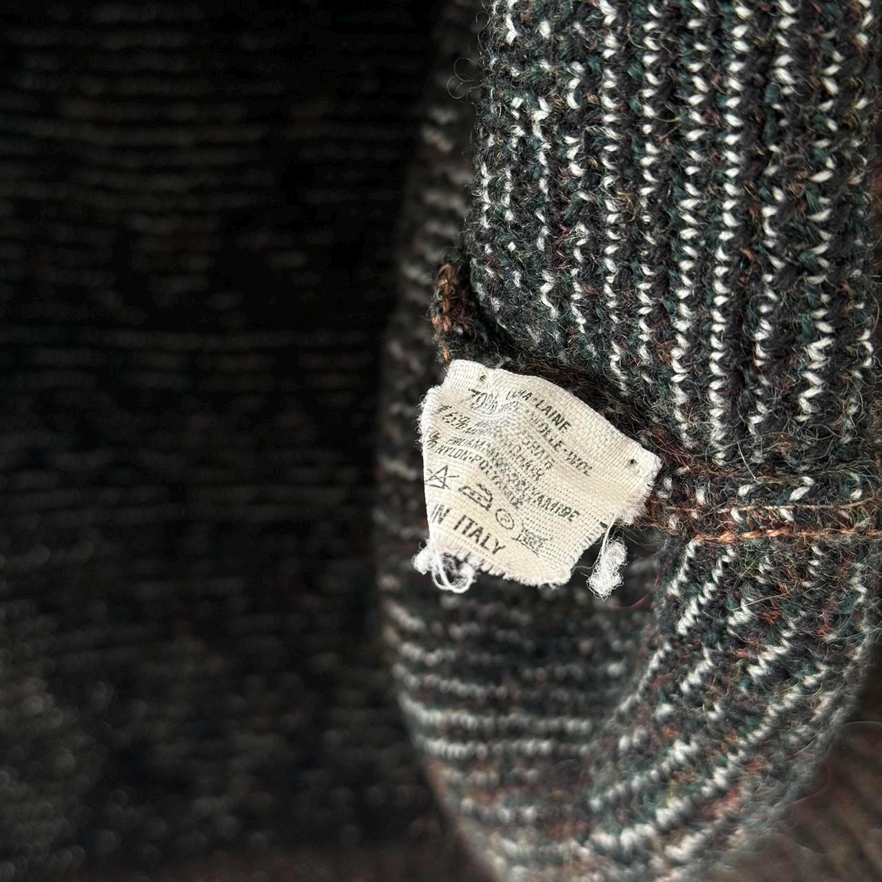 Vintage 1980s Christian Dior Monsieur Wool Knit Aztec