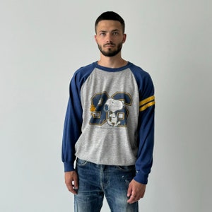 Vintage 1980s, 80s Peanuts Snoopy 1958, 1965 Syndicate Cartoon Comics Sudadera Talla M Retro, Americana