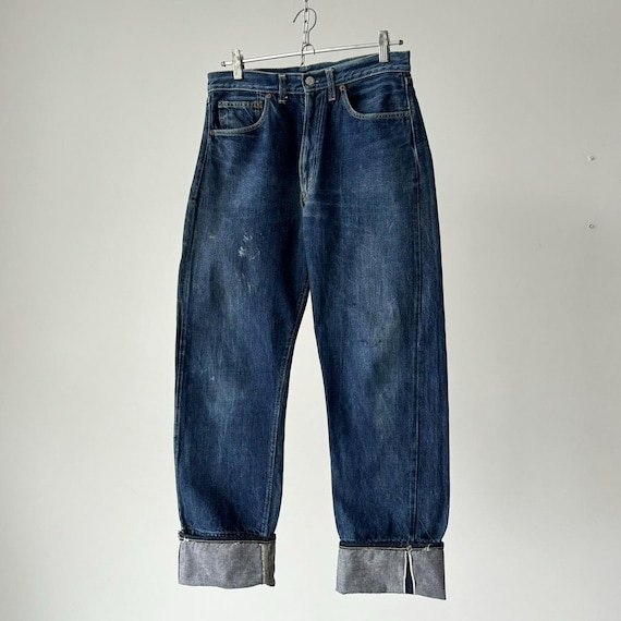 Levi’s 502-0117 BigE 60s-70s w29 L30 1960s Vintage Original Levi's 502 0117 'BIG E' Selvedge