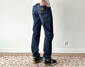 Vintage Carhartt WIP Marlow Navy Jeans - Größe 30x32 - Streetwear Fashion Denim - Herren Casual Style