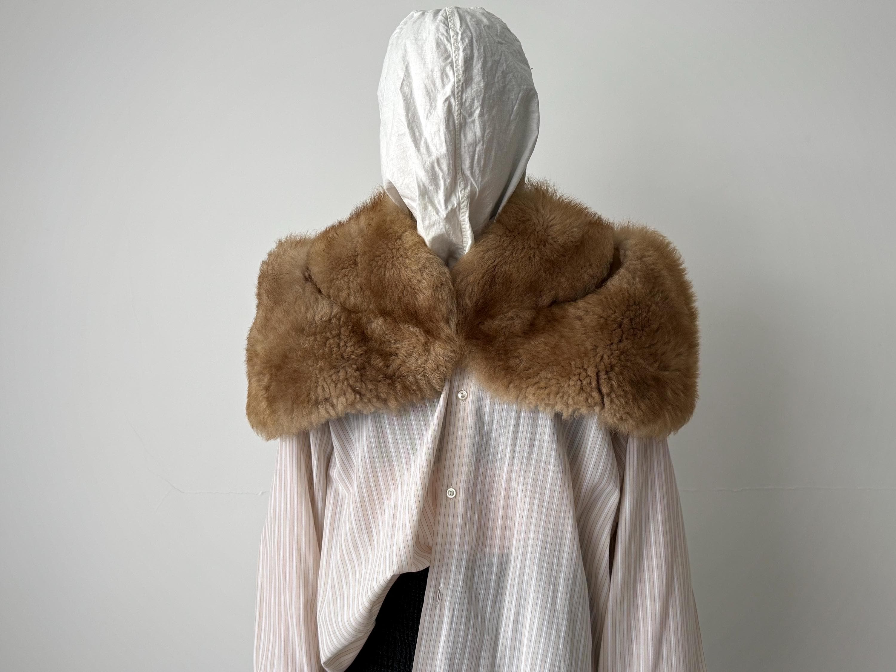 Manteau Femme - GOGUQ - Plus velours - Faux Fourrure Trim - Garder chaud - Poches - Marron