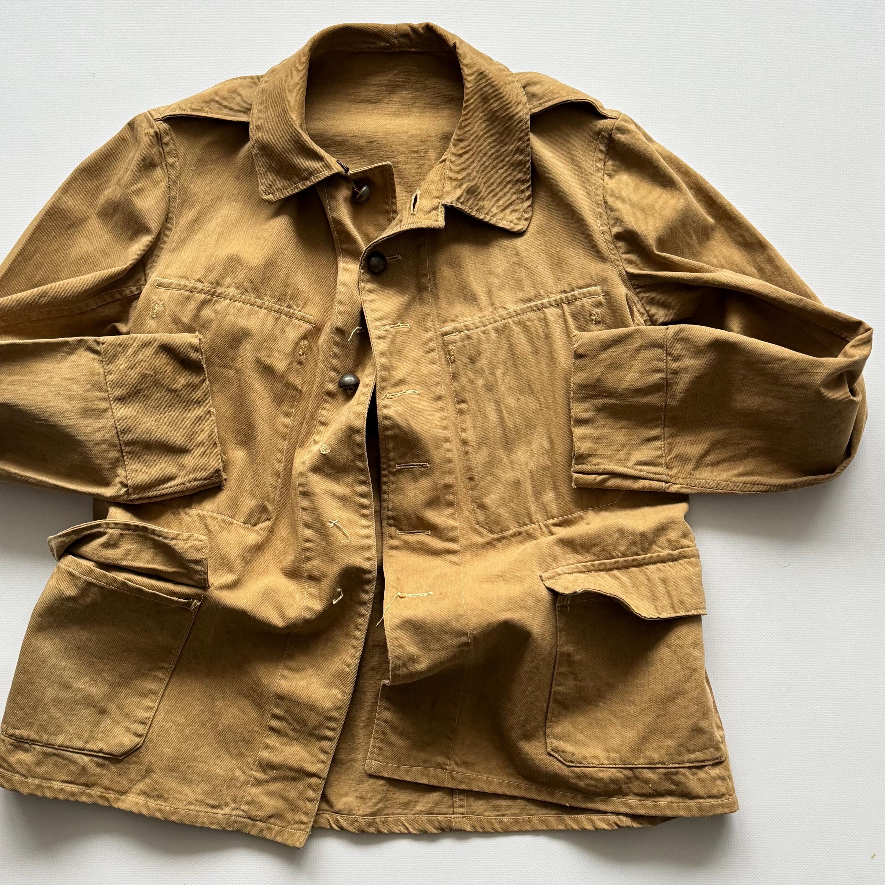 1930s Vintage Military French Army M38 Bourgeron Jacket – Antique