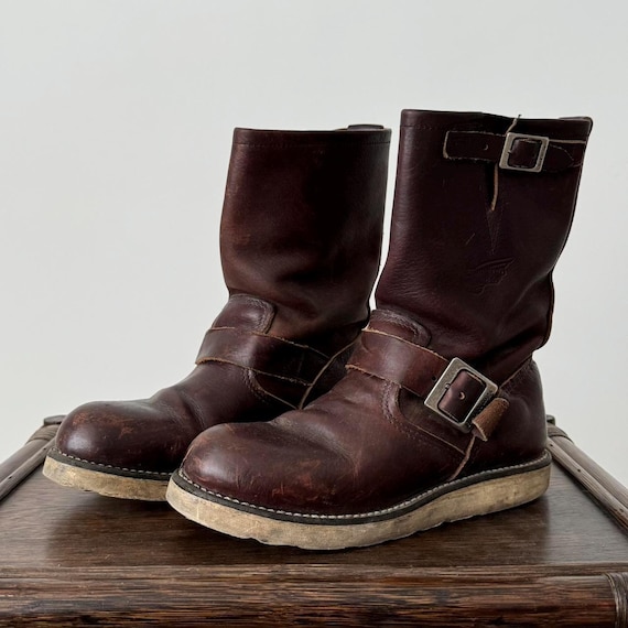 Red Wing 2970 Made in USA Women's Engineer Burgundy Leather Boots