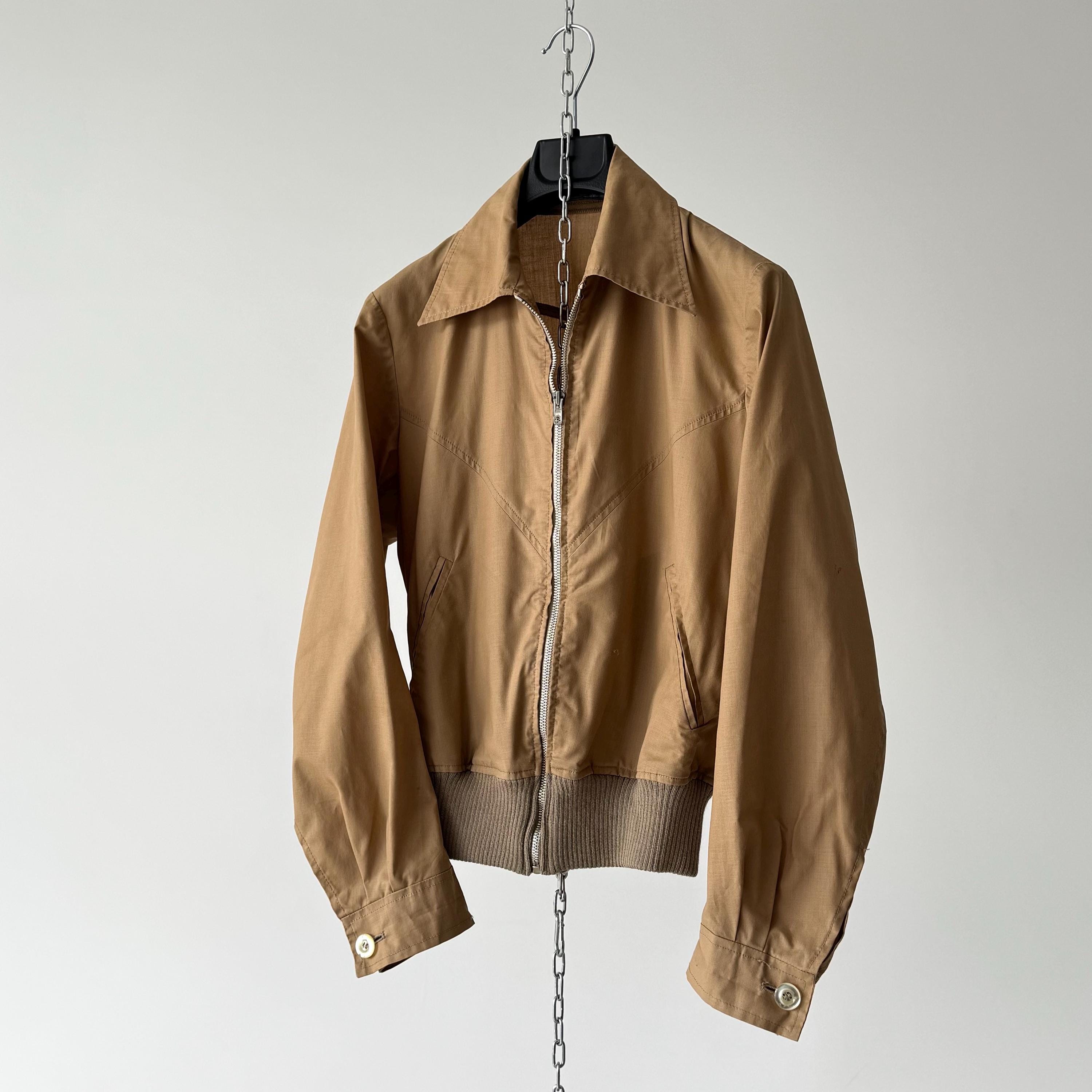 1960s Vintage French Workwear Light Cyclist Jacket Zip
