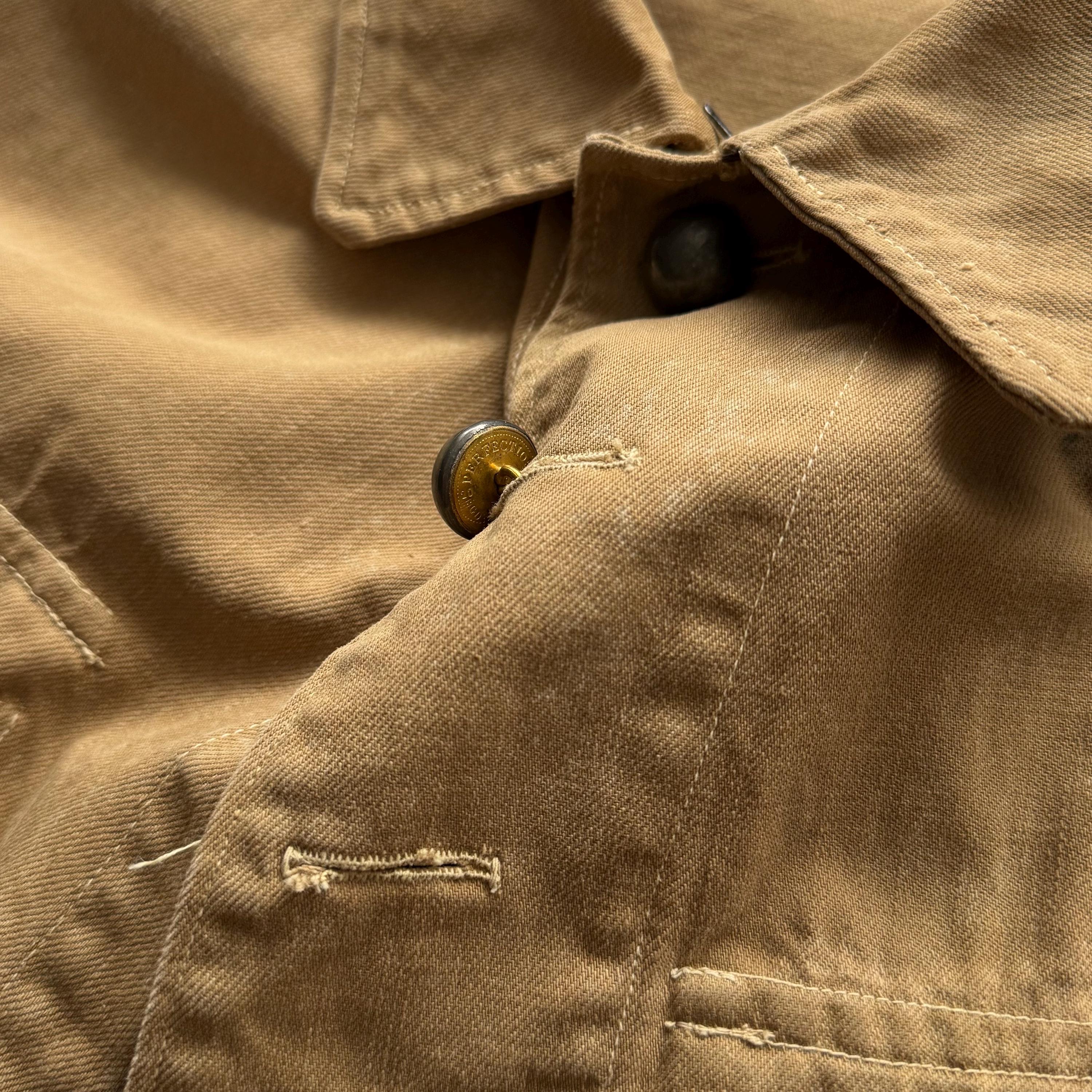 1930s Vintage Military French Army M38 Bourgeron Jacket – Antique 