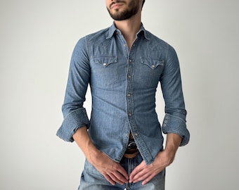 RRL ラルフローレン ウエスタンデニムシャツ トップス メンズ サイズ L