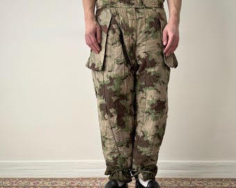 Vintage Military 1950s Czechoslovakian Air Force 'Mracky' Camo Reversible Pants