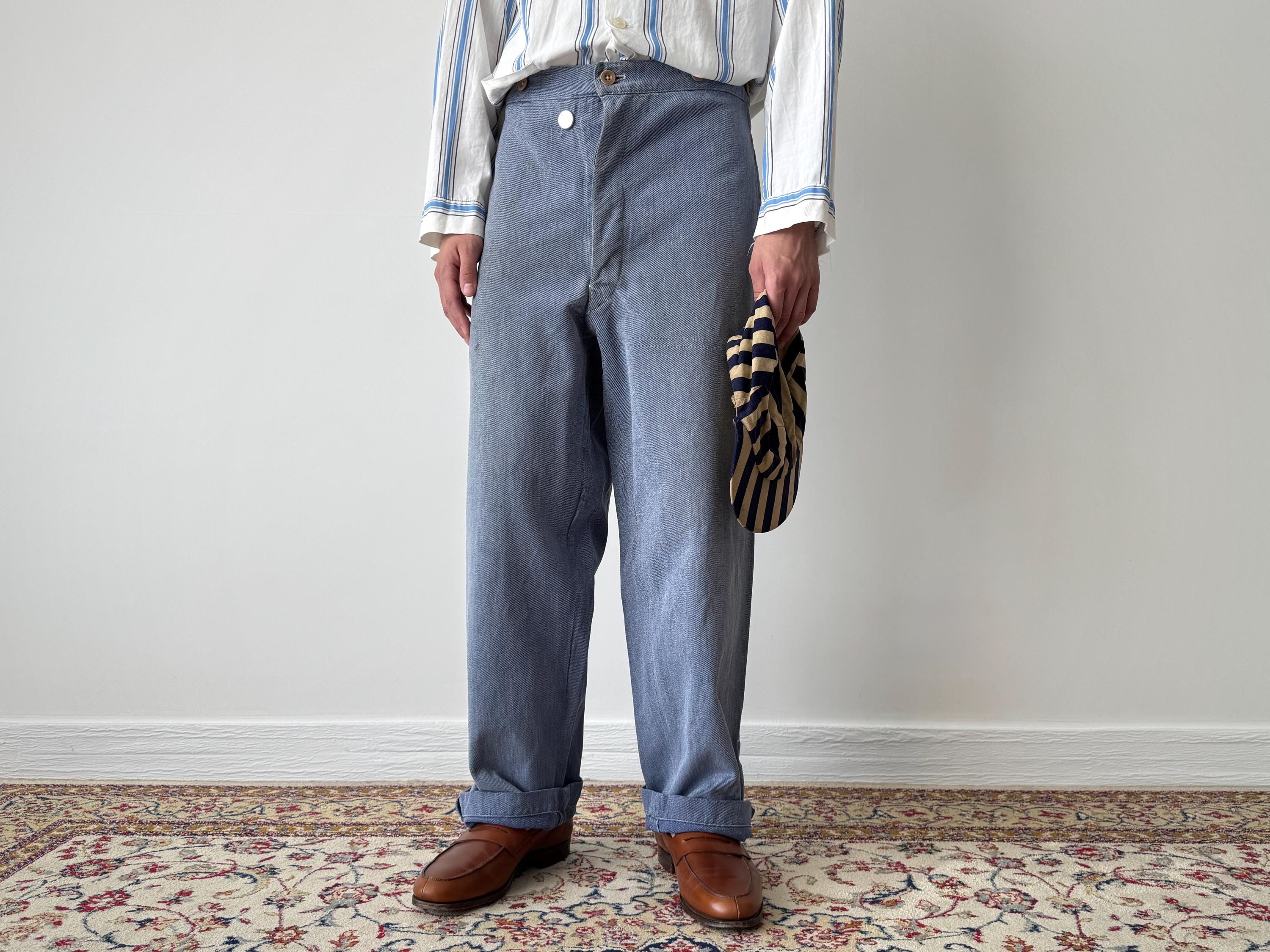 パンツ 50~80s Swiss military denim work pants TRS1167_Swiss_Denim_Work_Pants