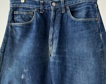 1960s Vintage Original Levi's 502 0117 'BIG E' Selvedge Jeans