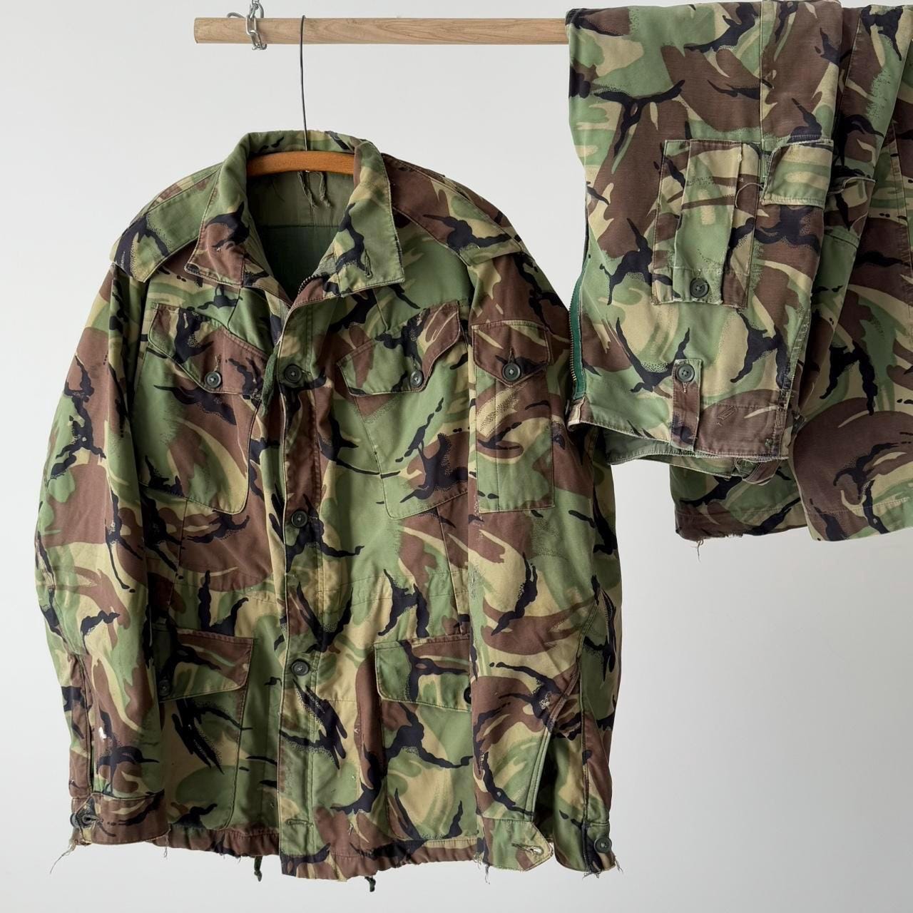 60s Vintage Military 1968 Pattern British Army DPM Camo Smock