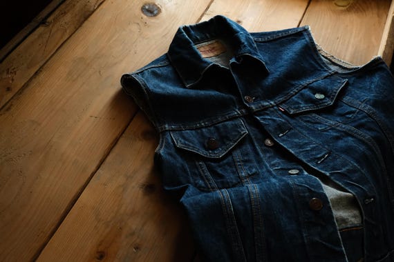 Vintage 1960s Levi's Big E Type 3 Denim Vest