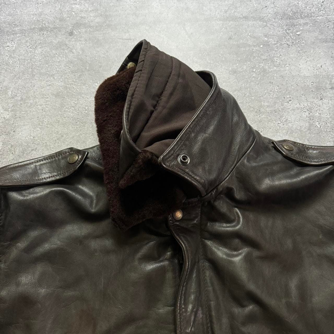 Military Vintage 90s USAF G-1 Flying Cow Leather Bomber Jacket