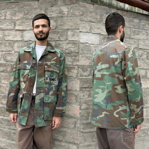 Military Vintage 80s US Marine Corps Woodland Camo Jacket Military Vintage 80s US Marine Corps Woodland Camo Jacket