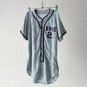 Vintage 1960s Beverly Hills High School 21 Baseball Jersey - Wilson USA - Classic Sports Collectible - Retro American Athletic Wear Size 40