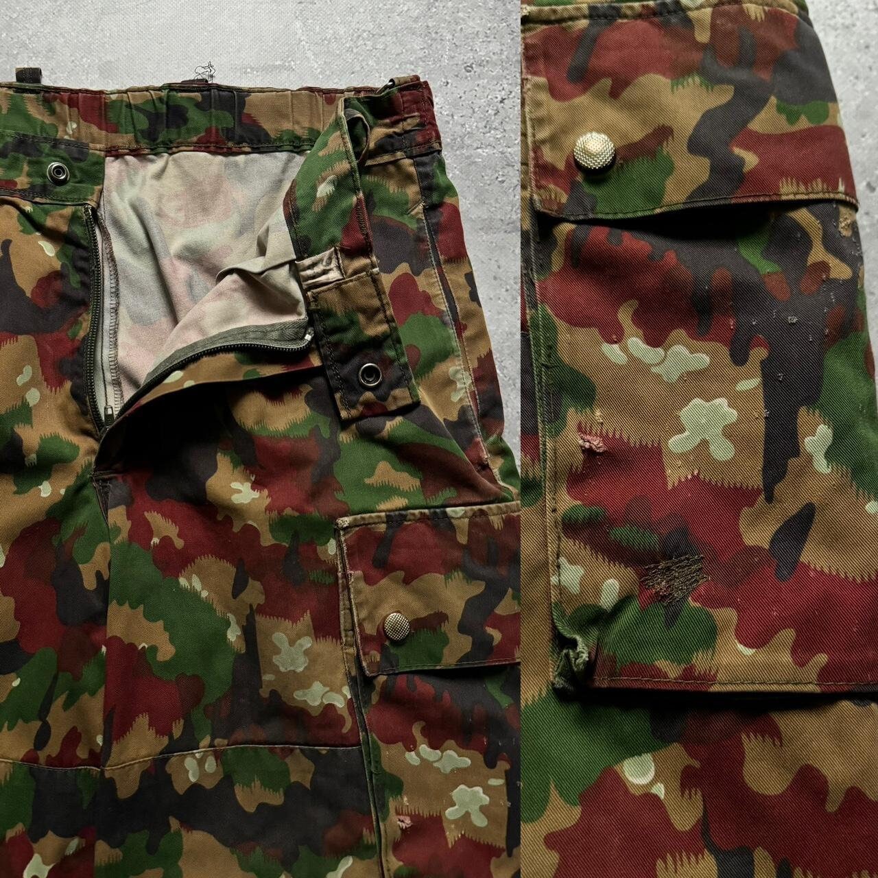 パンツ 80s Swiss army M-83 wide cargo pants Swiss M83 Cargo Pants, Alpenflage, Surplus - Varusteleka.com