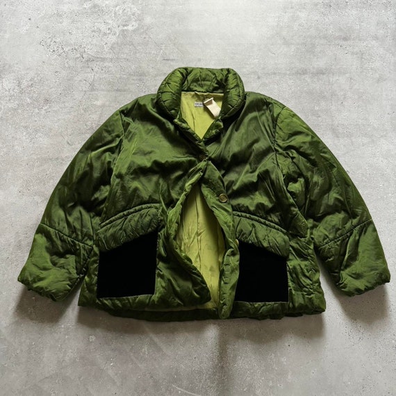 Archive 90s Emporio Armani Womens Deadstock Emerald Green Jacket 