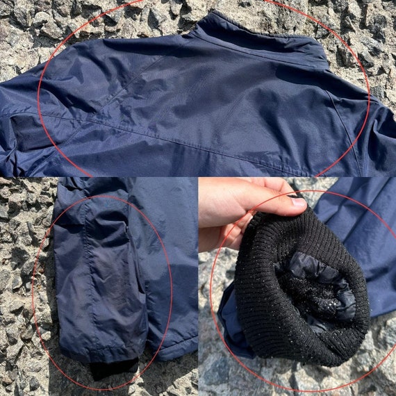 Men's Vintage 90s Yves Saint Laurent Pour Homme Nylon Navy Jacket